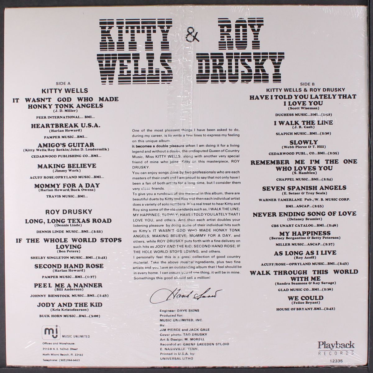 kitty wells & roy drusky by KITTY WELLS & ROY DRUSKY