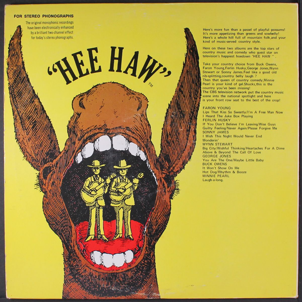 guest stars of the hee-haw show by VARIOUS