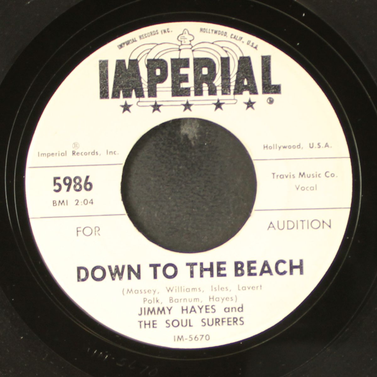 summer surfin' / down to the beach by JIMMY HAYES & SOUL SURFERS