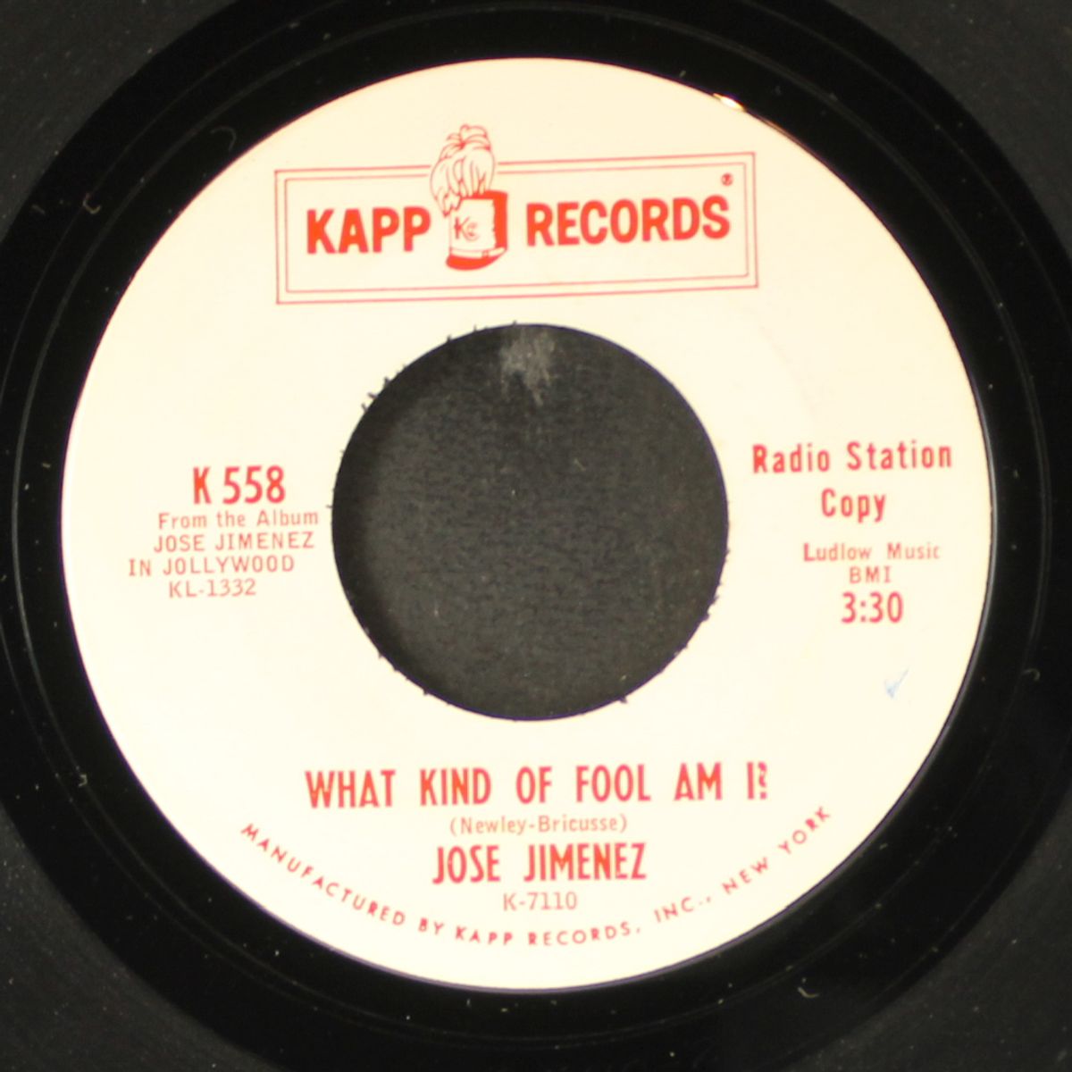 king of the surf / what kind of fool am i by JOSE JIMENEZ