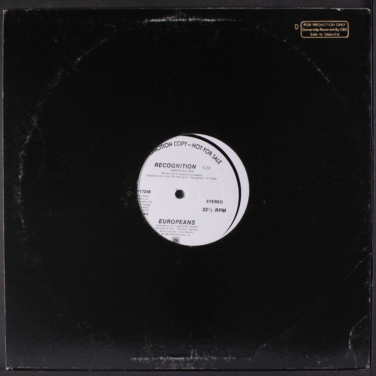 recognition (2 mixes) by EUROPEANS