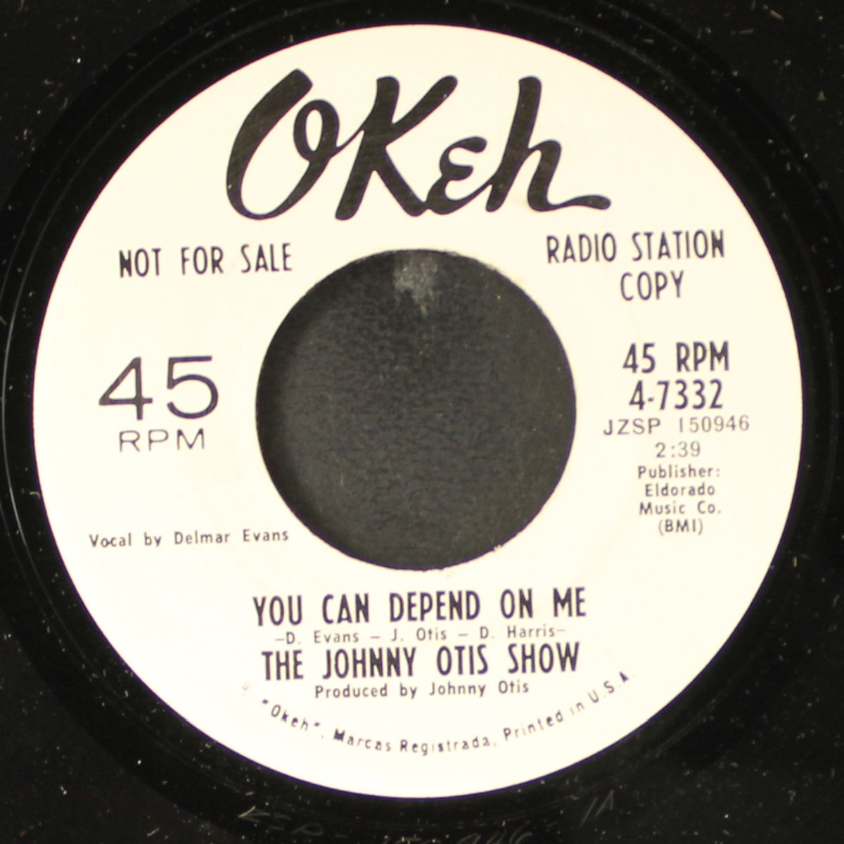 the watts breakaway / you can depend on me by JOHNNY OTIS