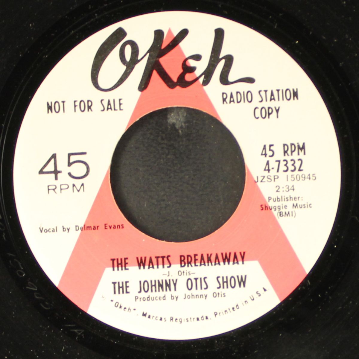 the watts breakaway / you can depend on me by JOHNNY OTIS