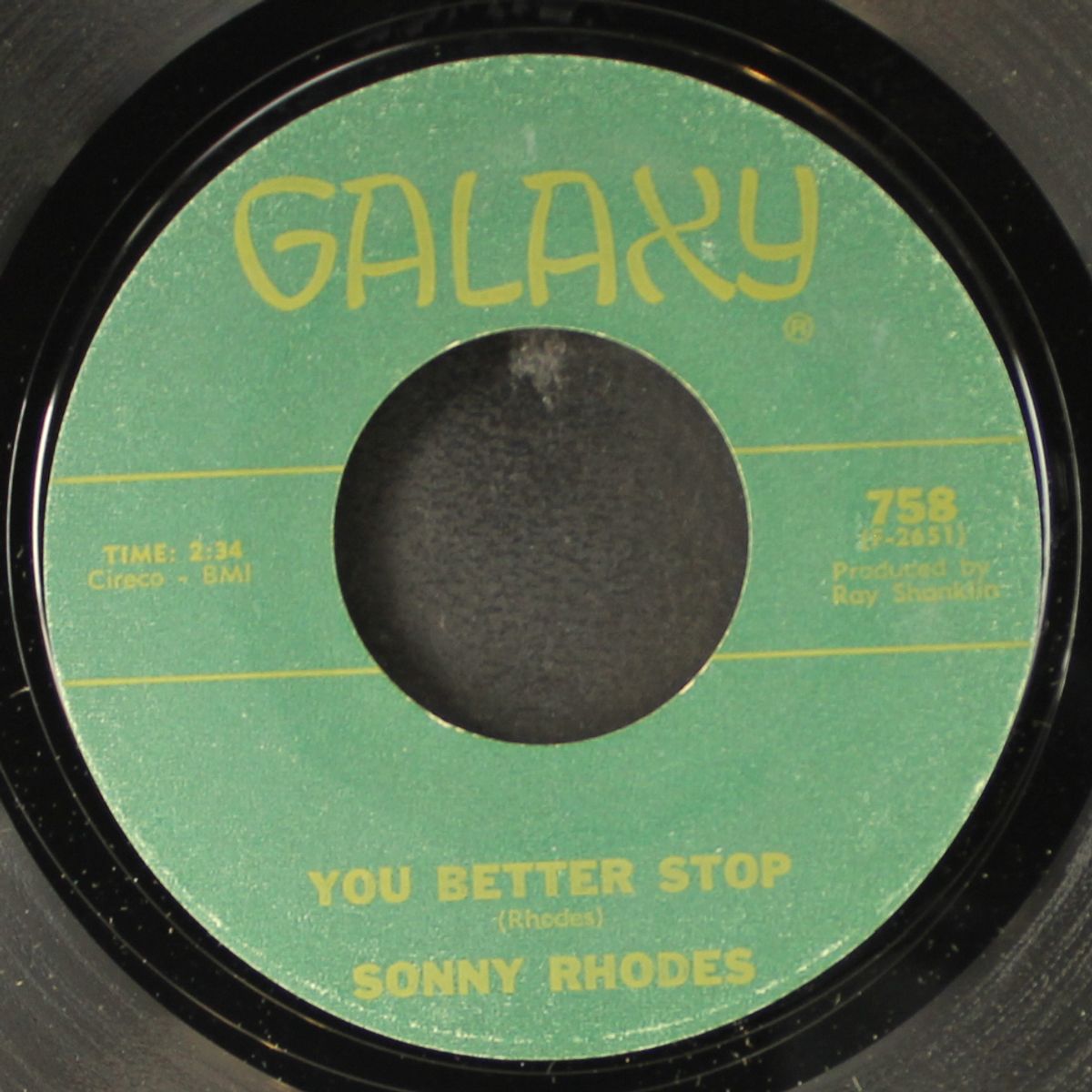 you better stop / one of these days by SONNY RHODES
