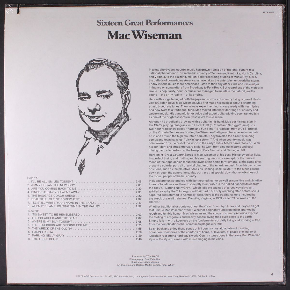 sixteen great performances by MAC WISEMAN