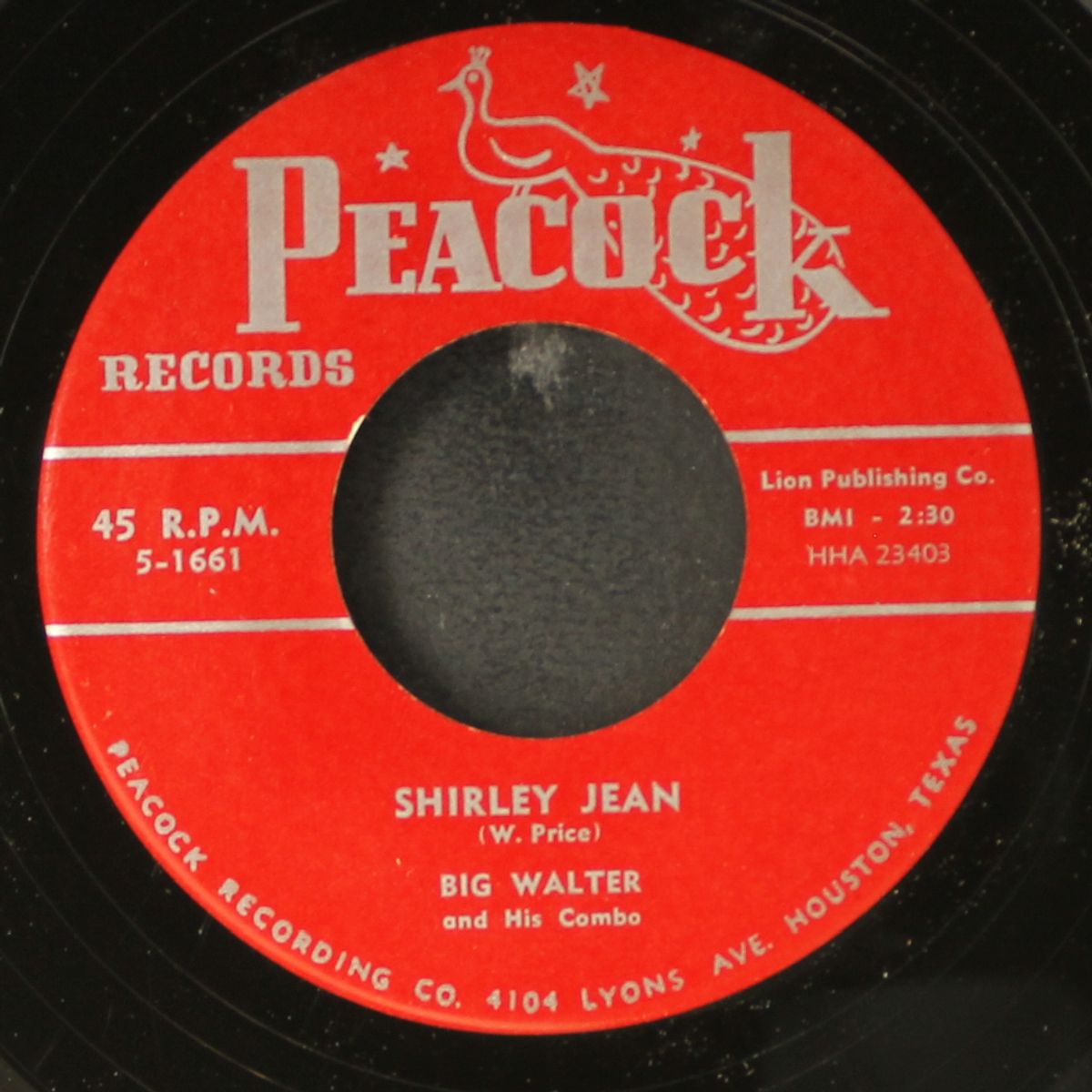 shirley jean / gamblin' woman by BIG WALTER