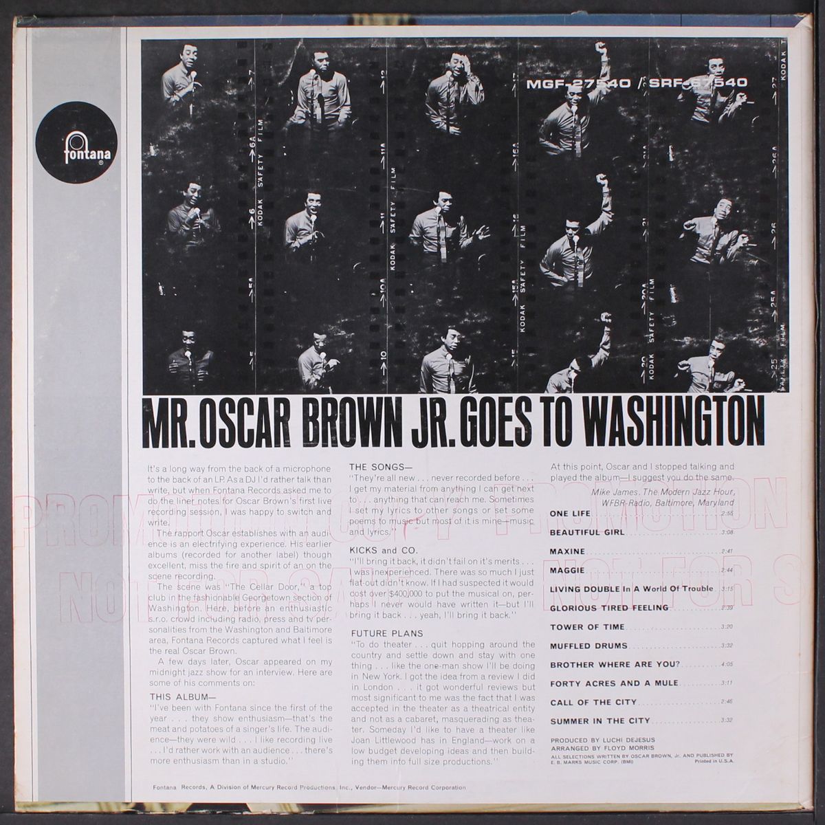 mr. oscar brown goes to washington by OSCAR BROWN JR.