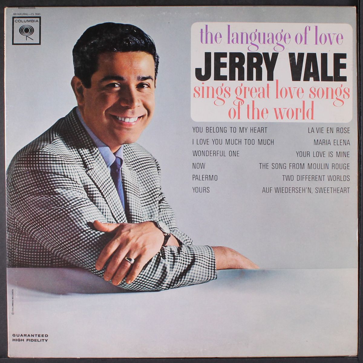 the language of love by JERRY VALE