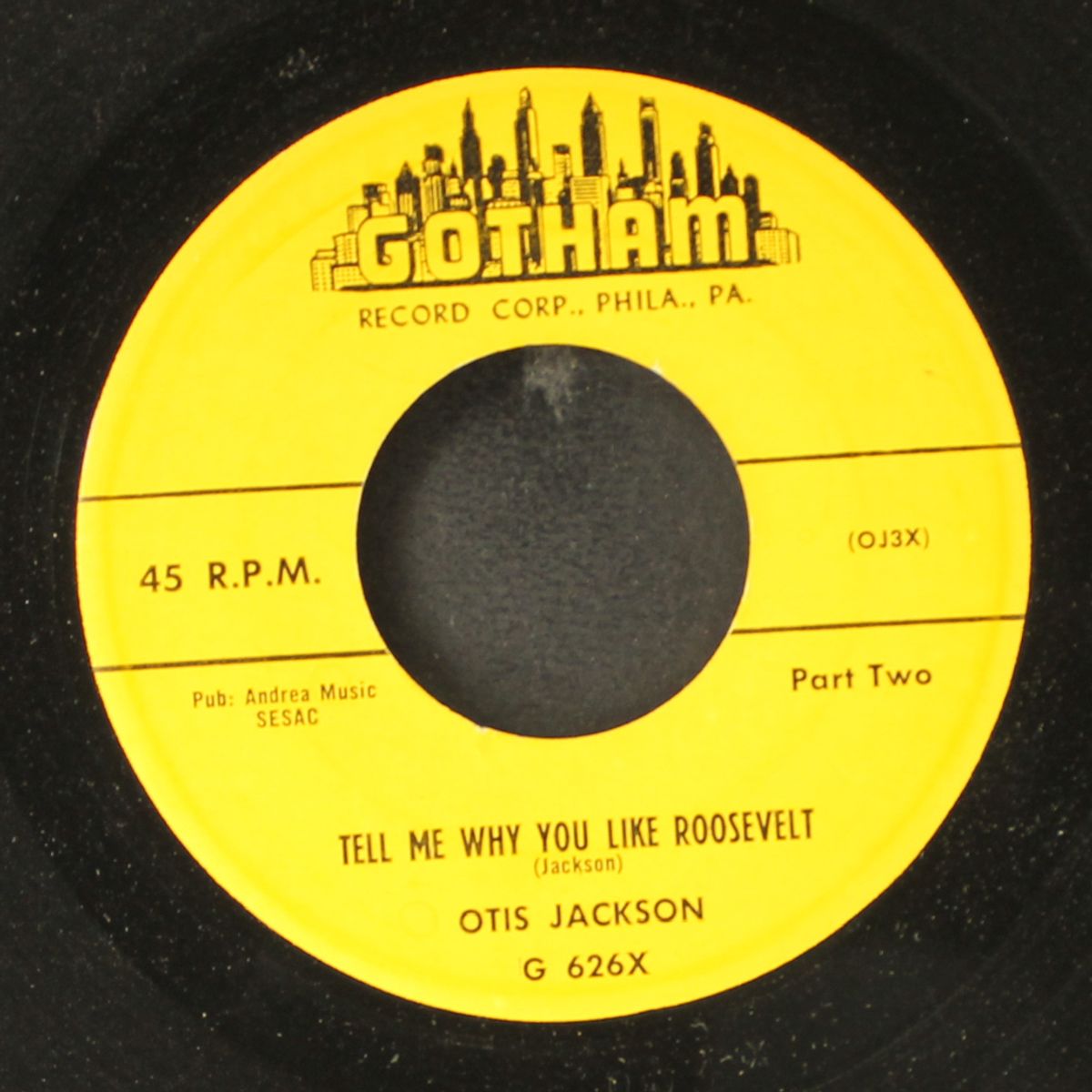 tell me why you like roosevelt / part 2 by OTIS JACKSON