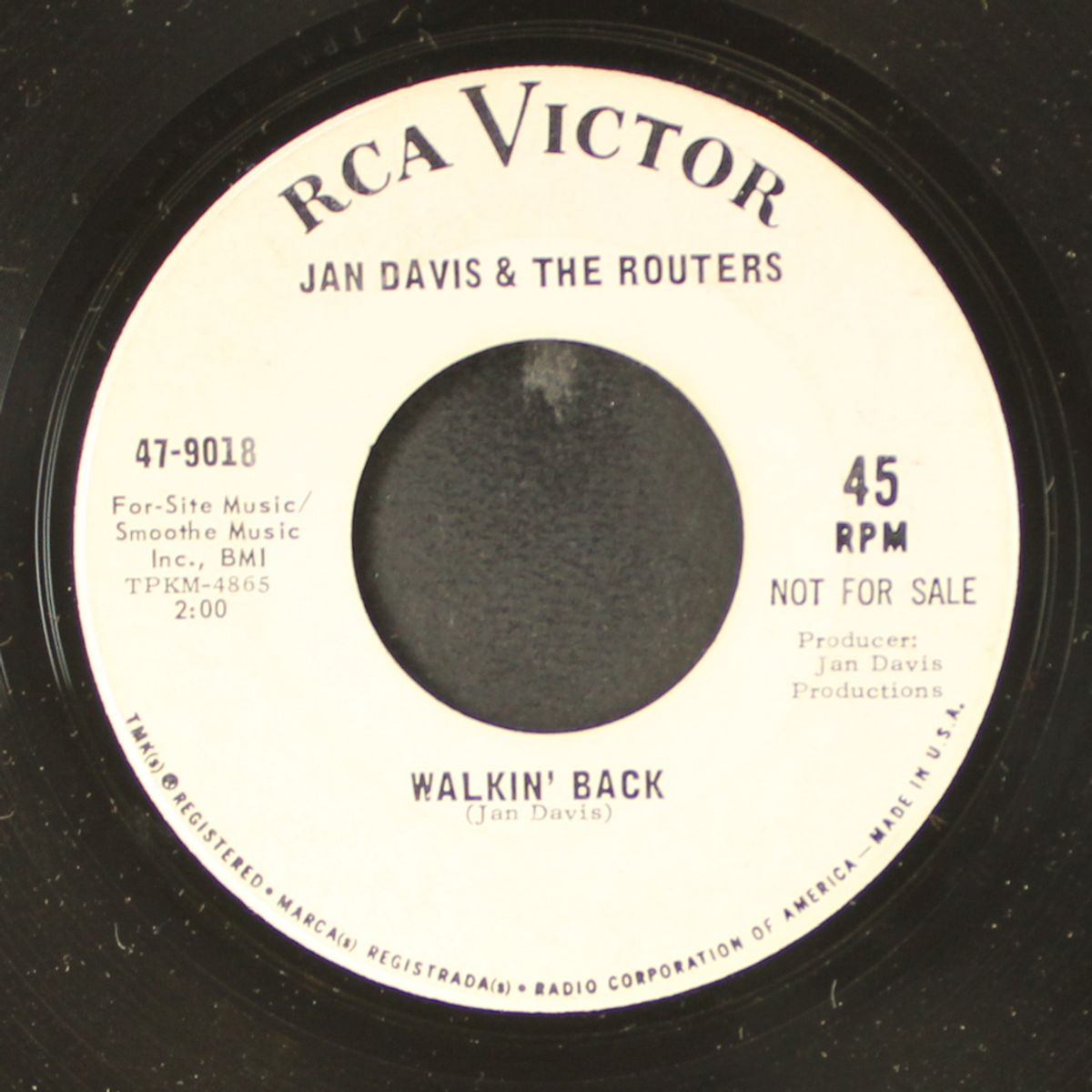 the time funnel / walkin' back by JAN DAVIS & ROUTERS