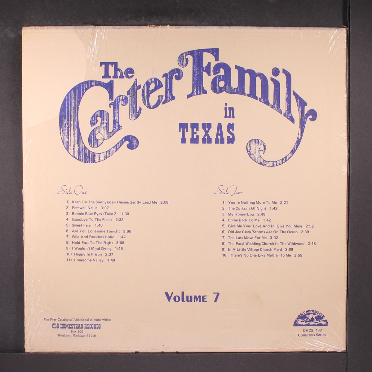 in texas, vol. 7 by CARTER FAMILY