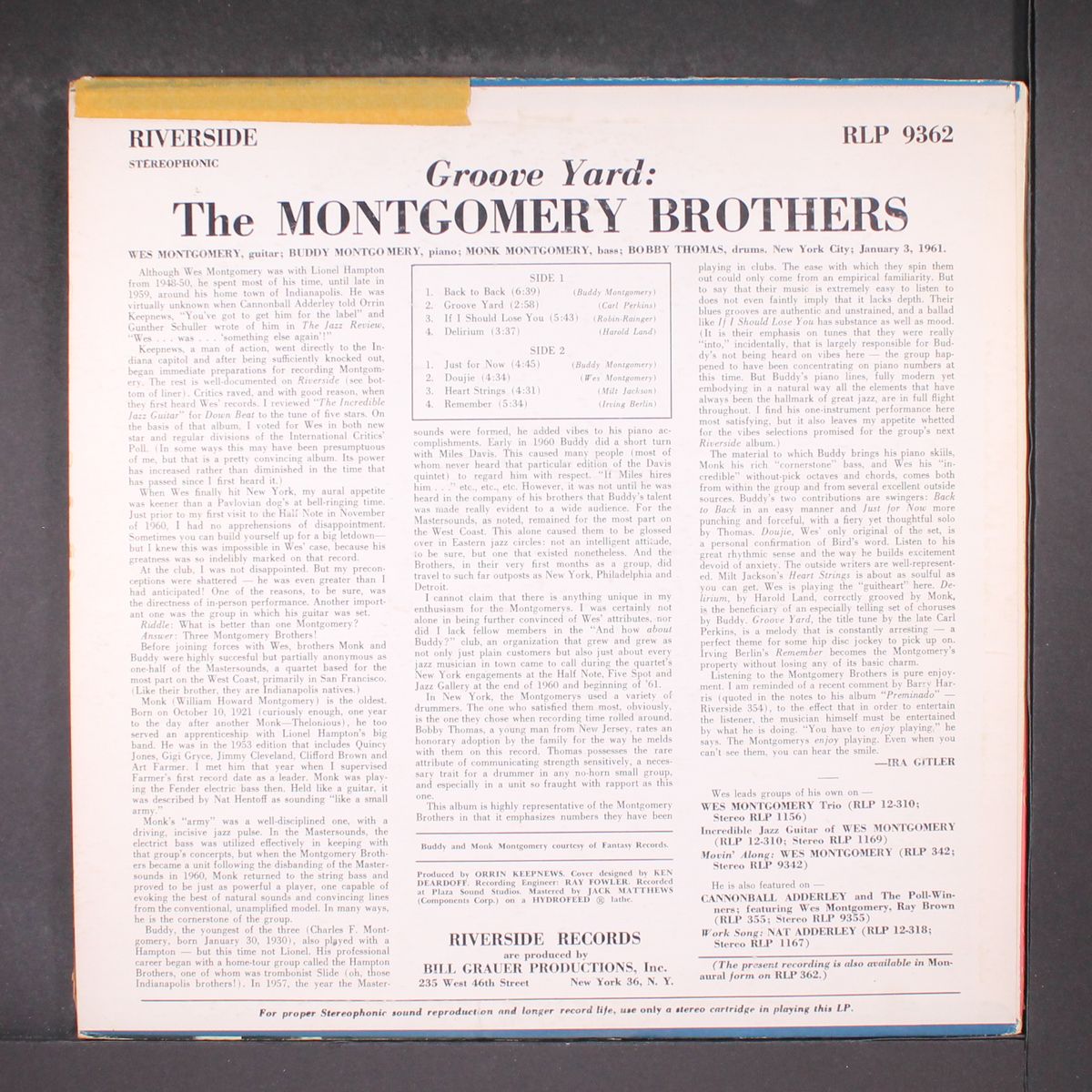 groove yard by MONTGOMERY BROTHERS