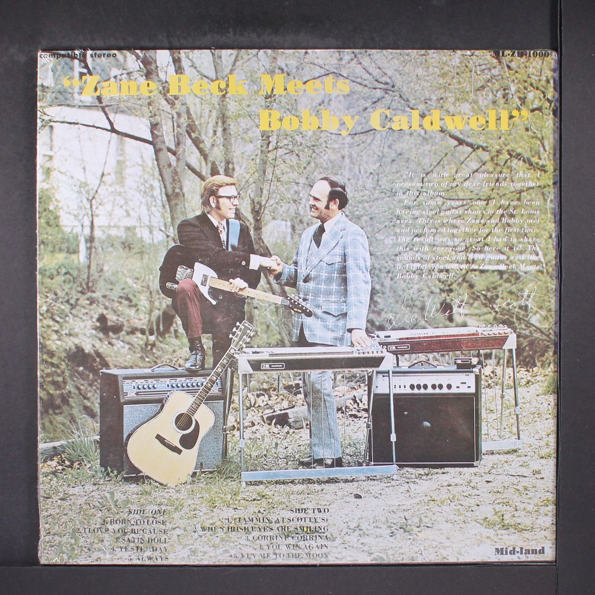 meets by ZANE BECK & BOBBY CALDWELL