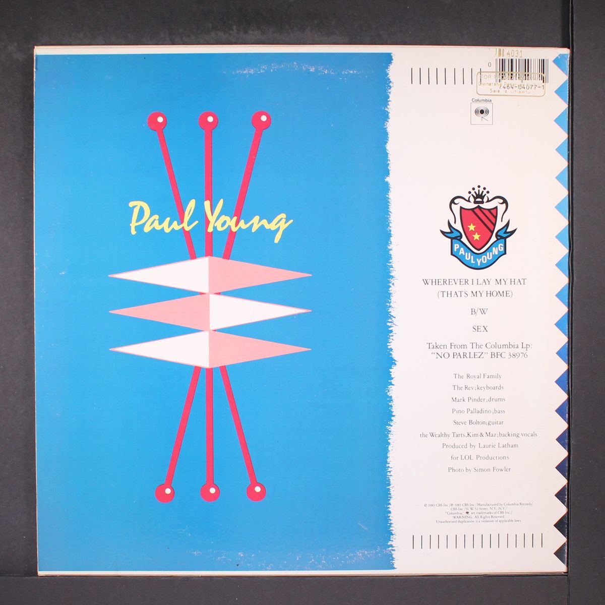 wherever i lay my hat (that's my home / sex) by PAUL YOUNG