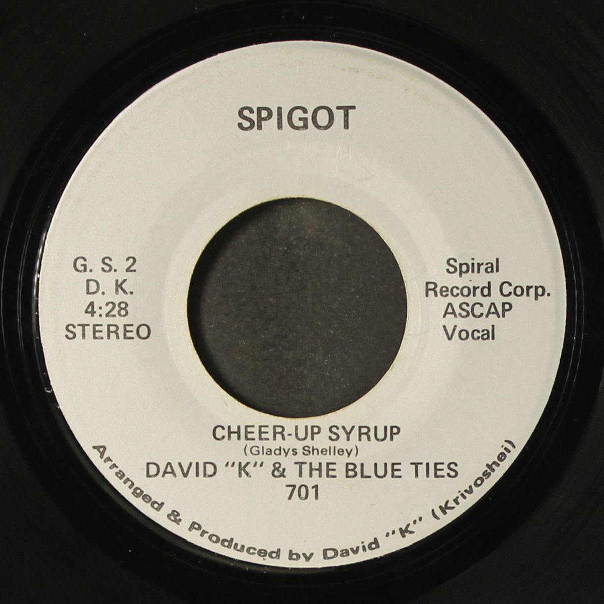 cheer-up syrup / instrumental by DAVID "K" & BLUE TIES