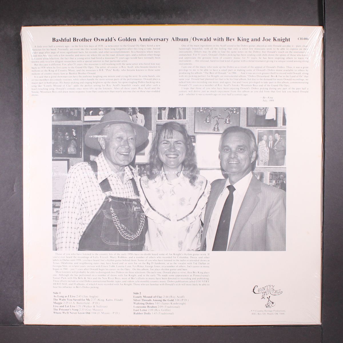 golden anniversary album by BASHFUL BROTHER OSWALD