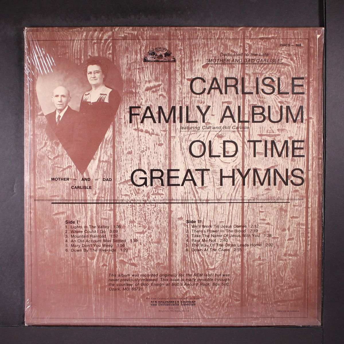 old time great hymns by CARLISLE FAMILY