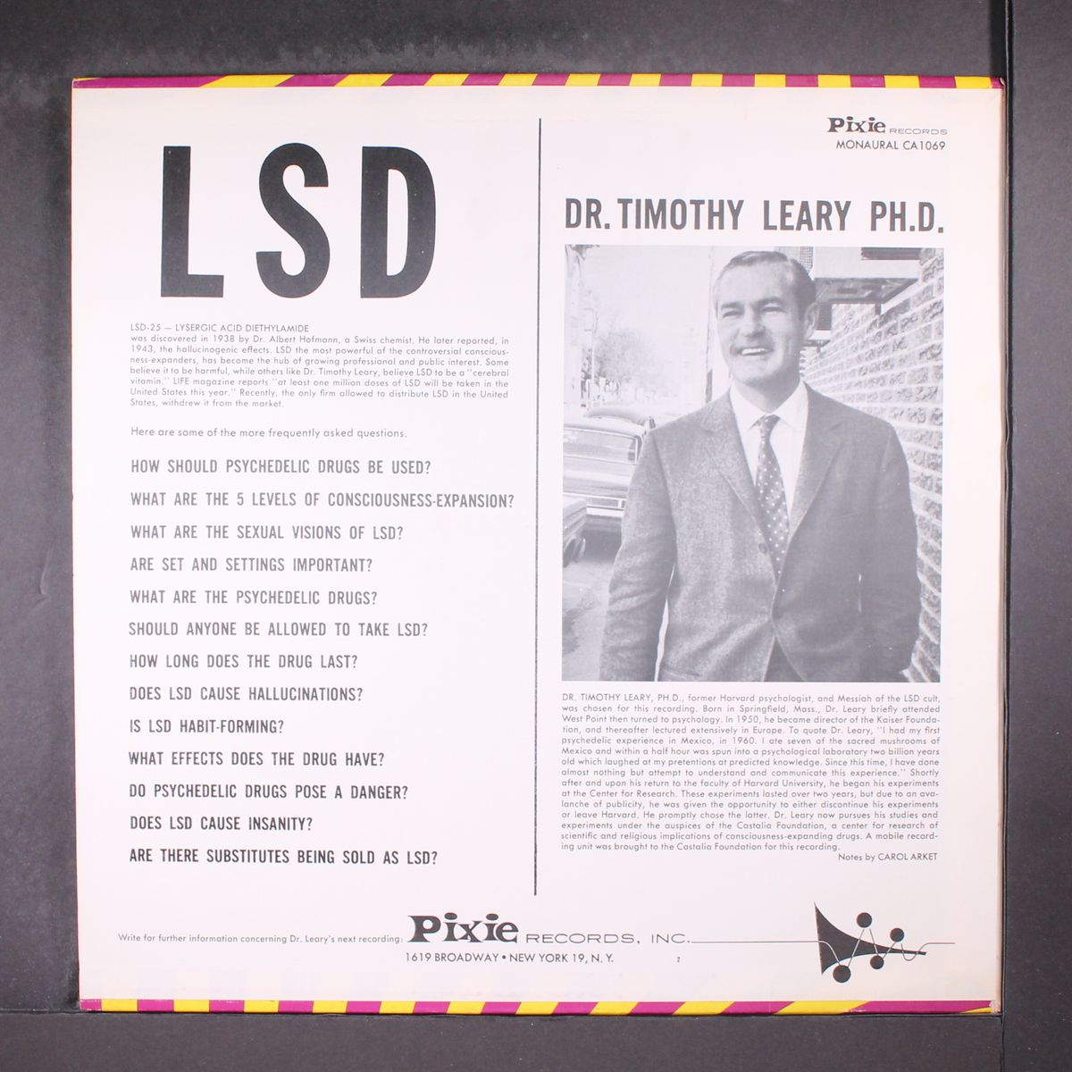 l.s.d. by DR. TIMOTHY LEARY