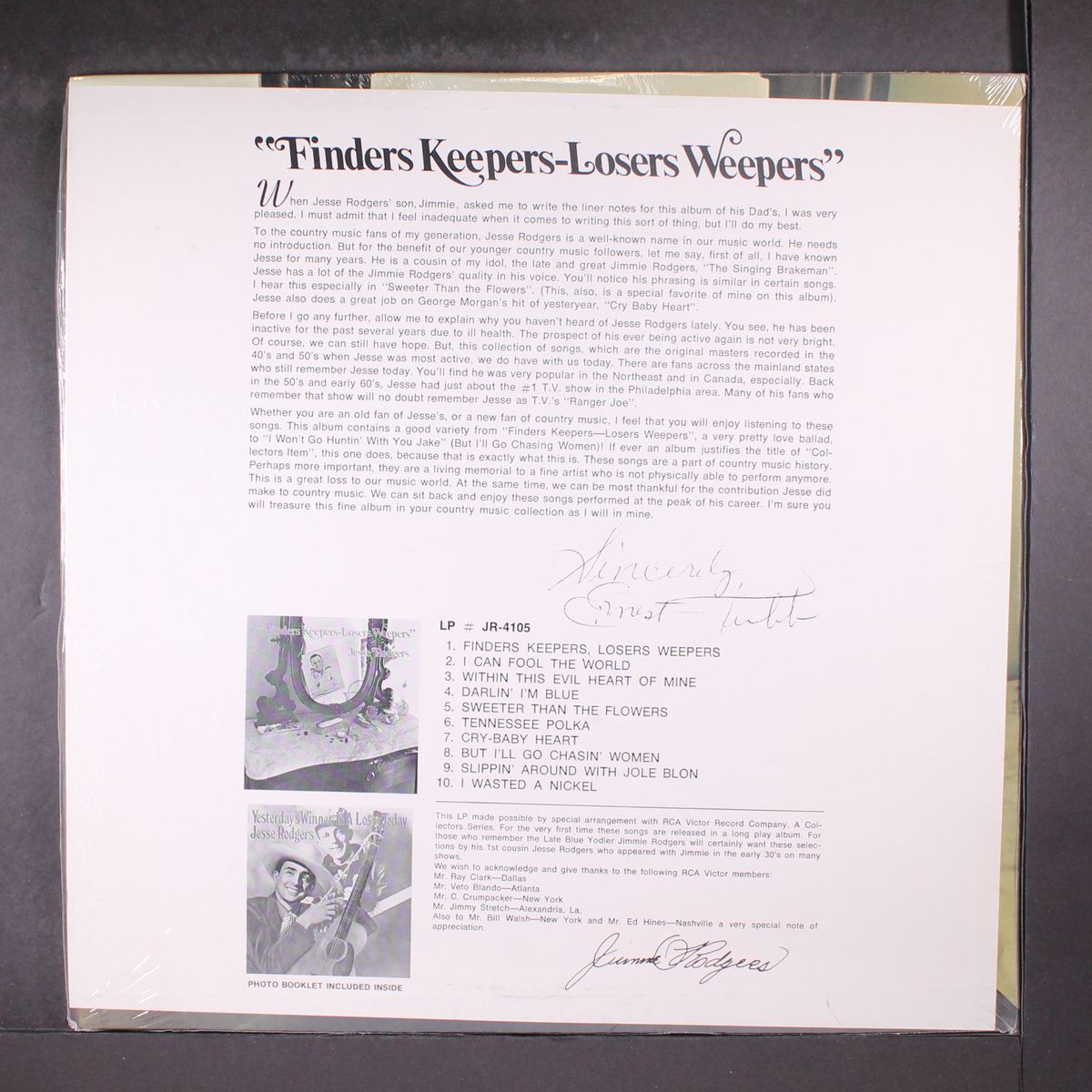 finders keepers - losers weepers by JESSE RODGERS