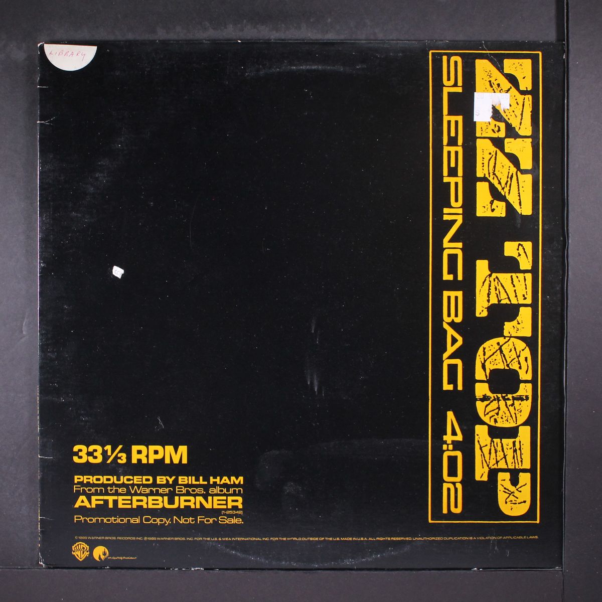 sleeping bag by ZZ TOP