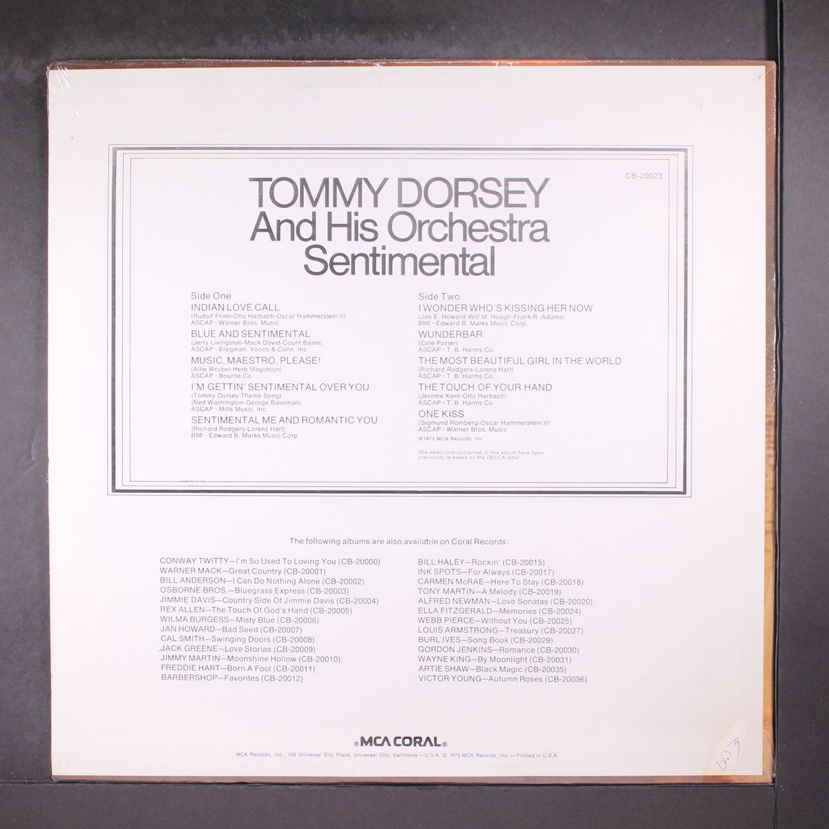 sentimental by TOMMY DORSEY