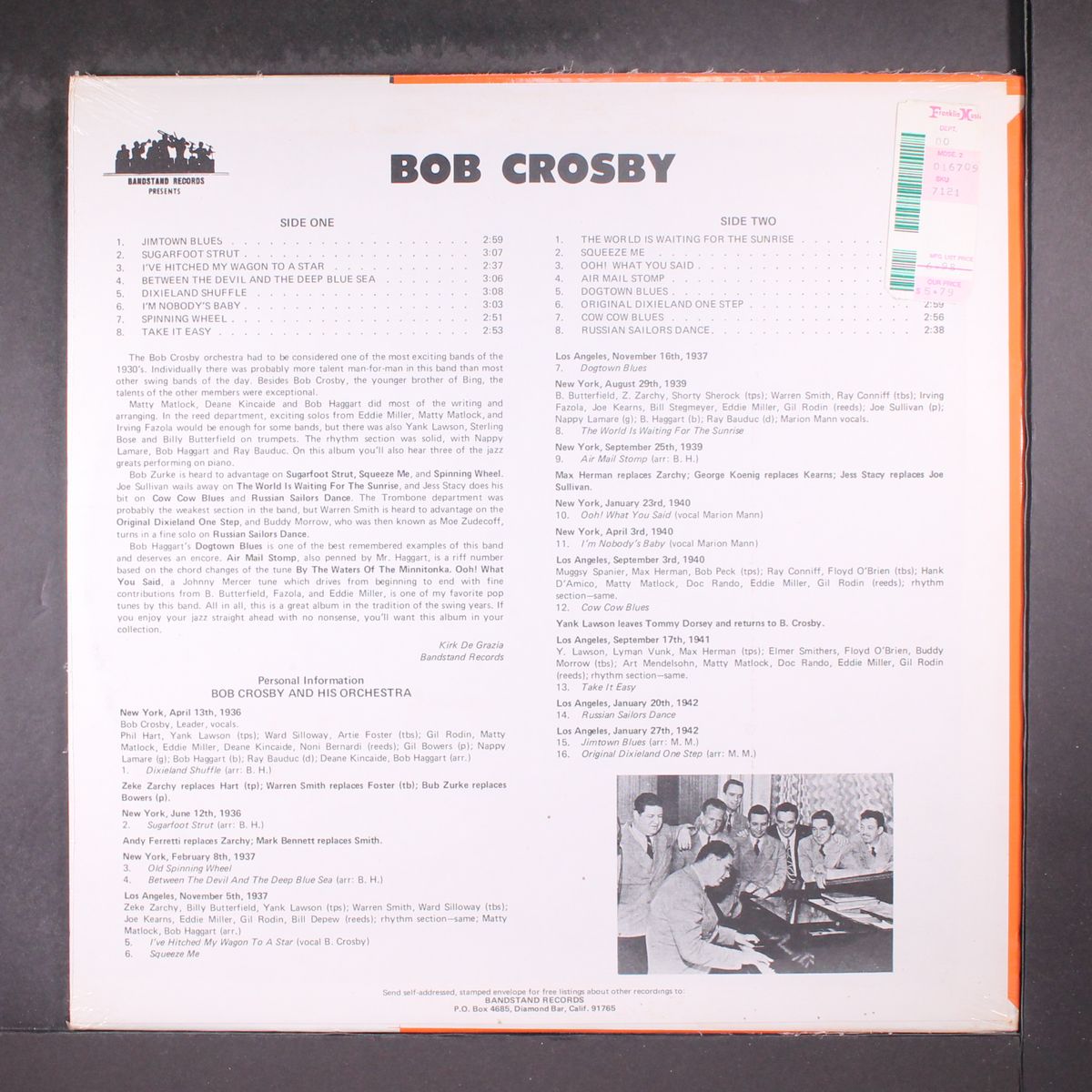 original swingin band by BOB CROSBY