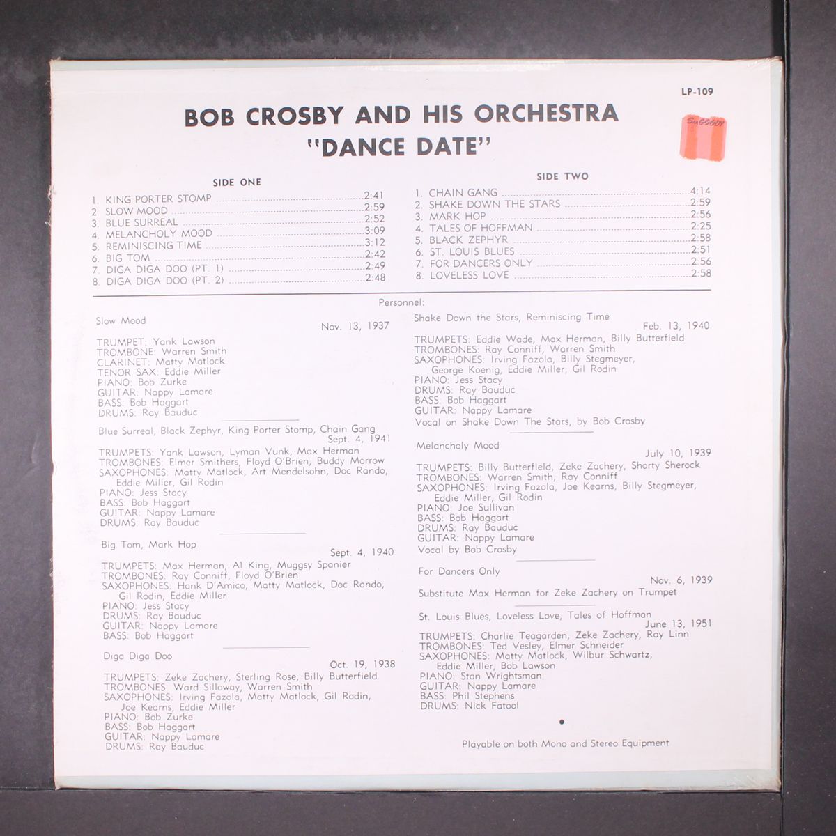 dance date by BOB CROSBY
