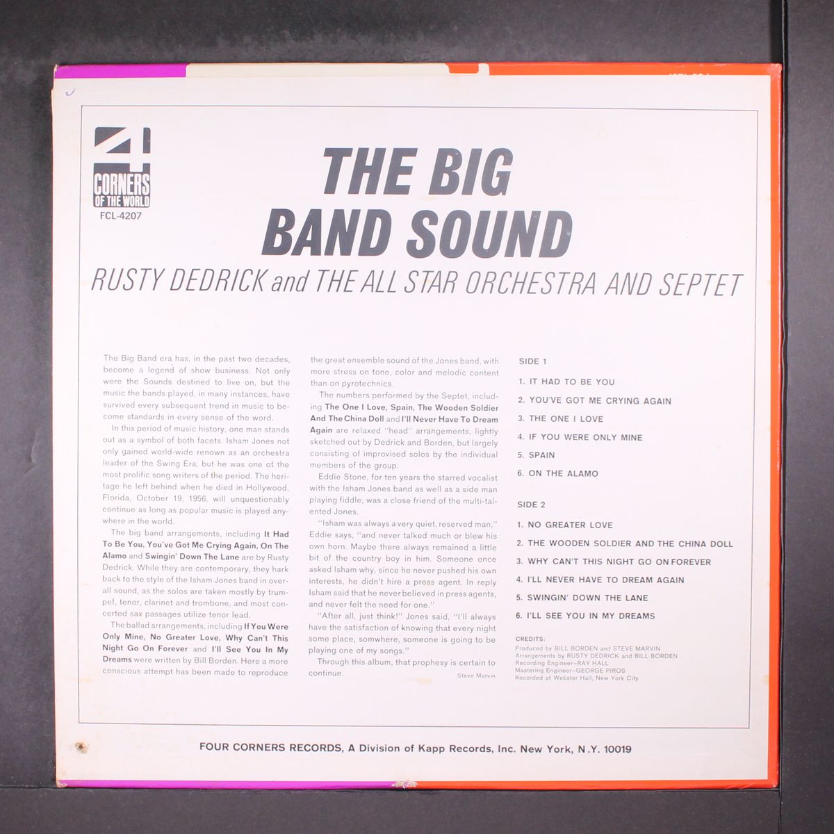 the big band sound by RUSTY DEDRICK