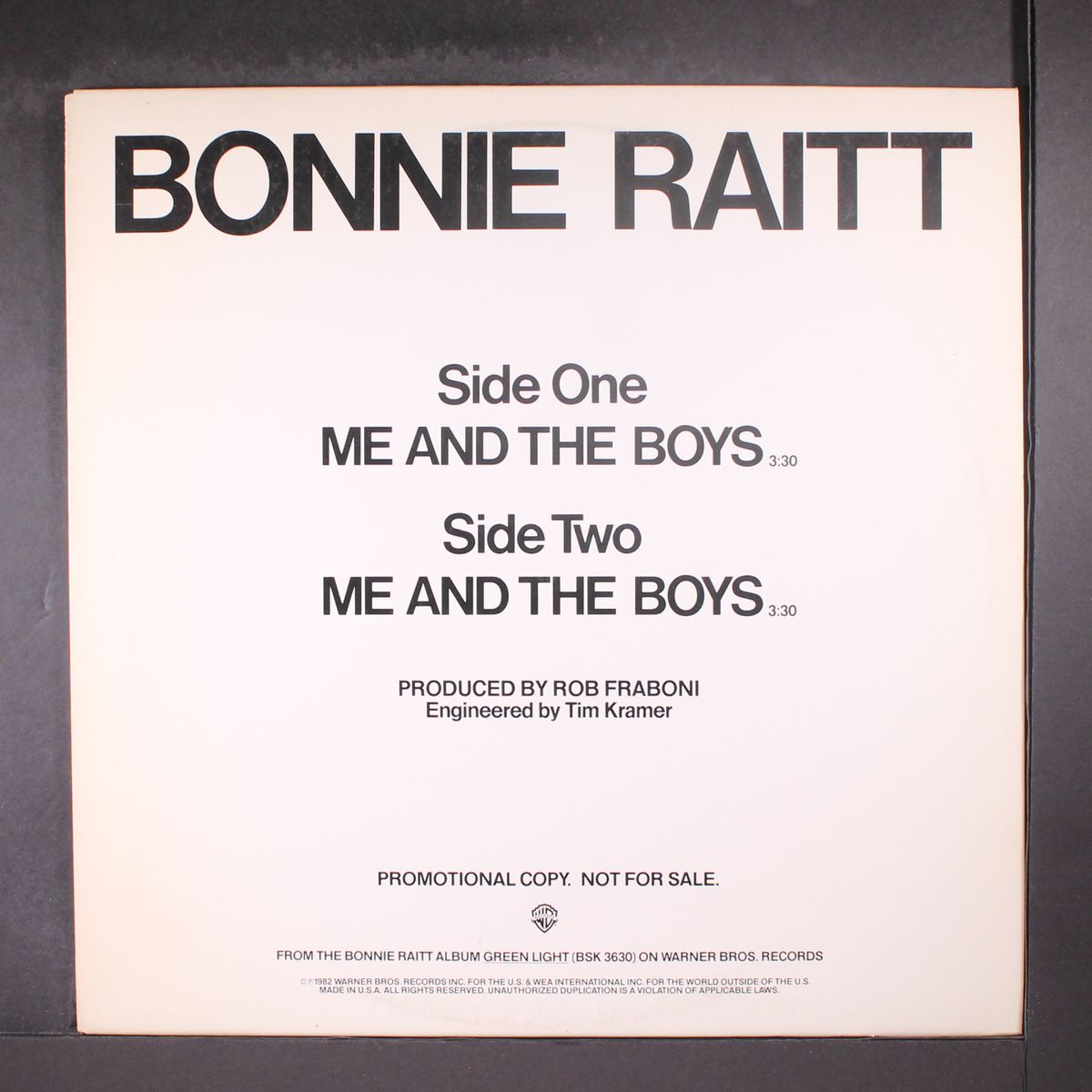 me & the boys / same by BONNIE RAITT