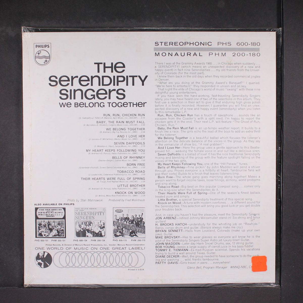 we belong together by SERENDIPITY SINGERS