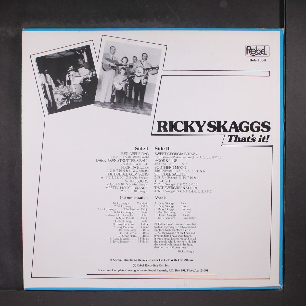 that's it! by RICKY SKAGGS