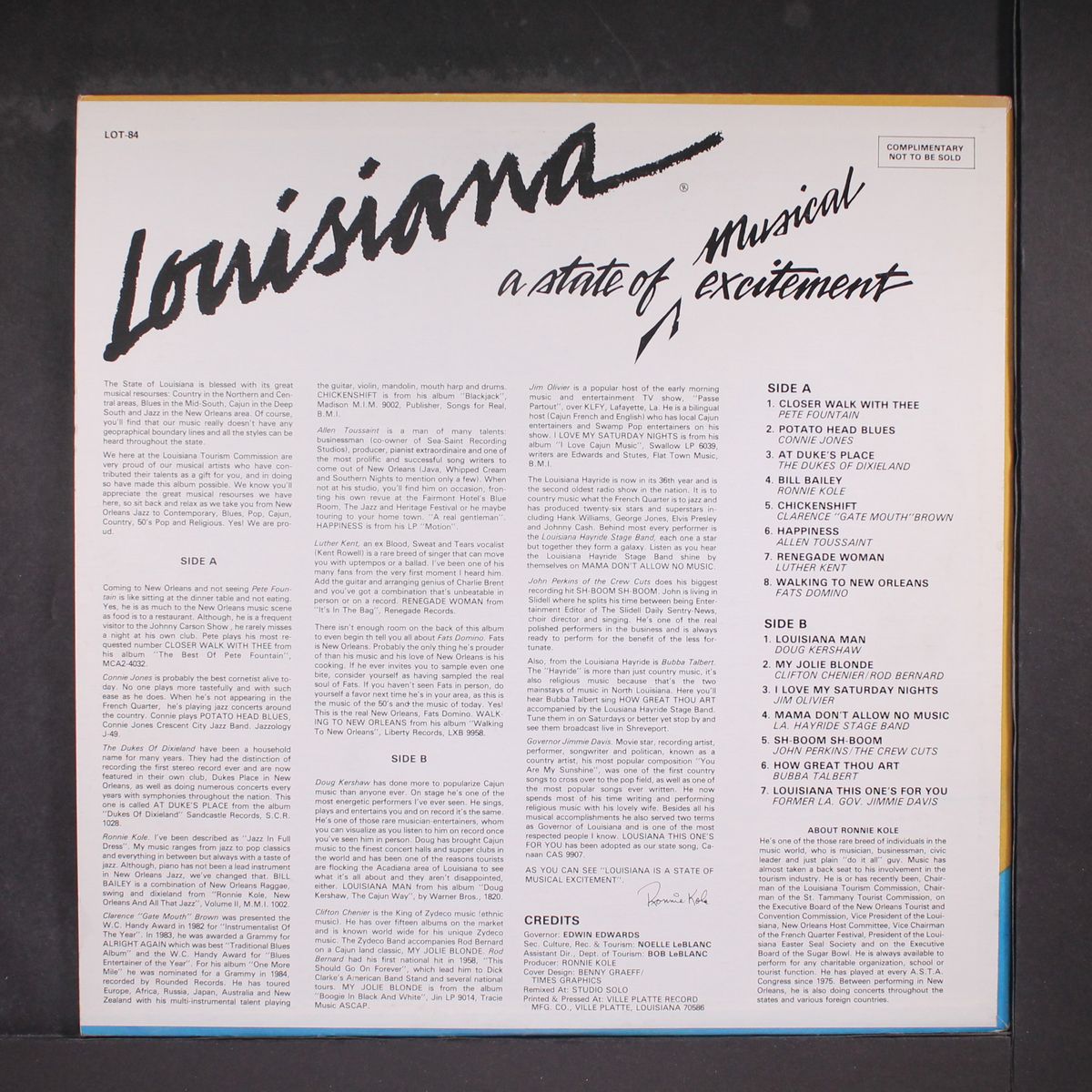 louisiana a state of musical excitement by VARIOUS