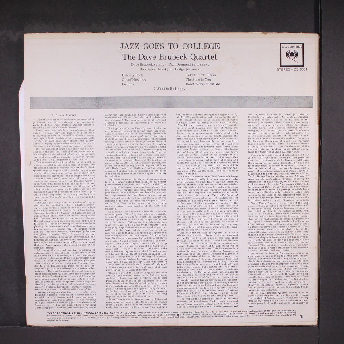 jazz goes to college by DAVE BRUBECK