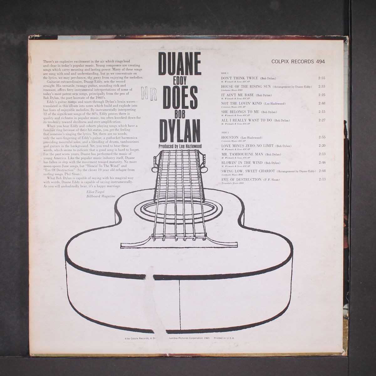 does bob dylan by DUANE EDDY