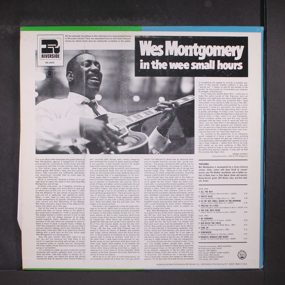 in the wee small hours by WES MONTGOMERY