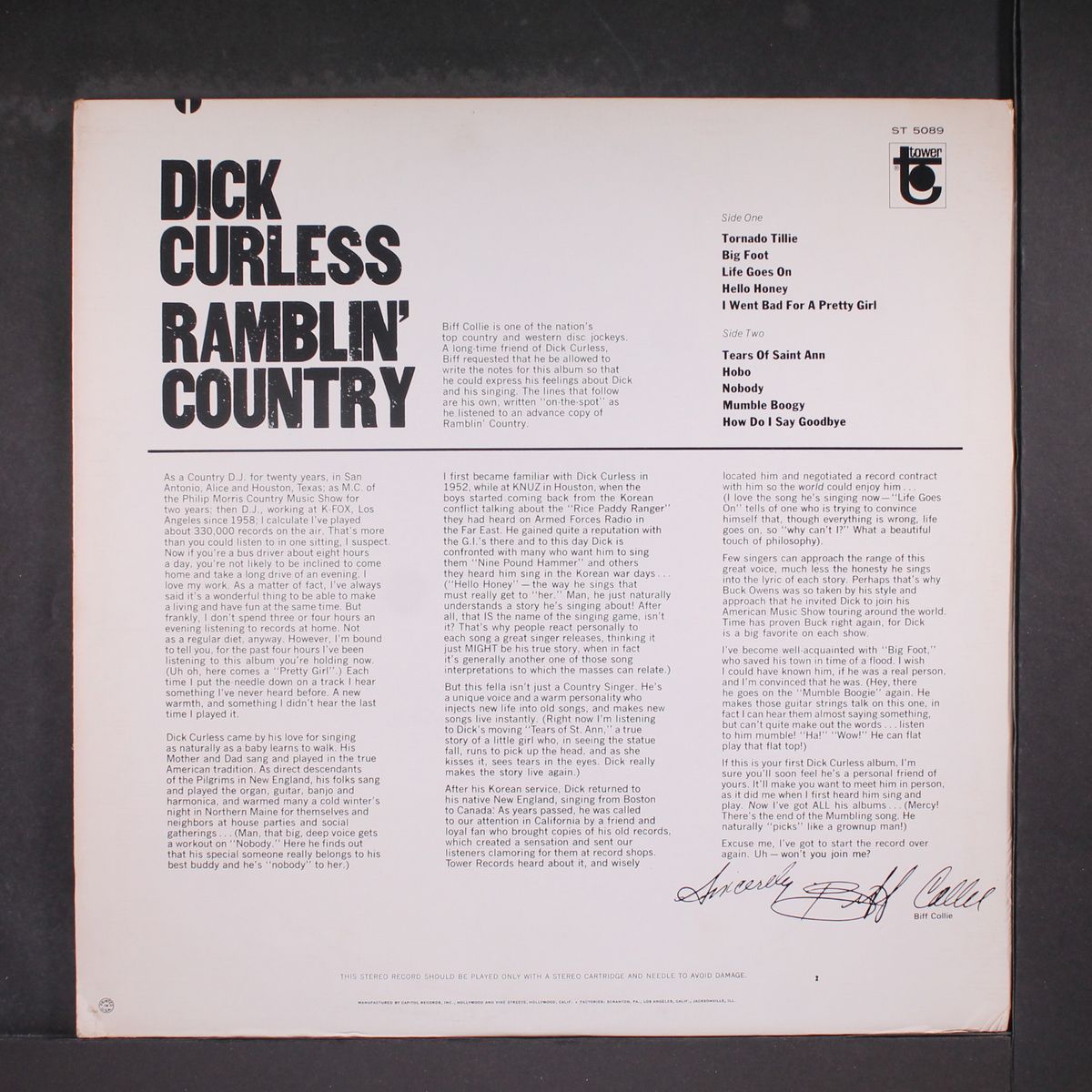 ramblin' country by DICK CURLESS