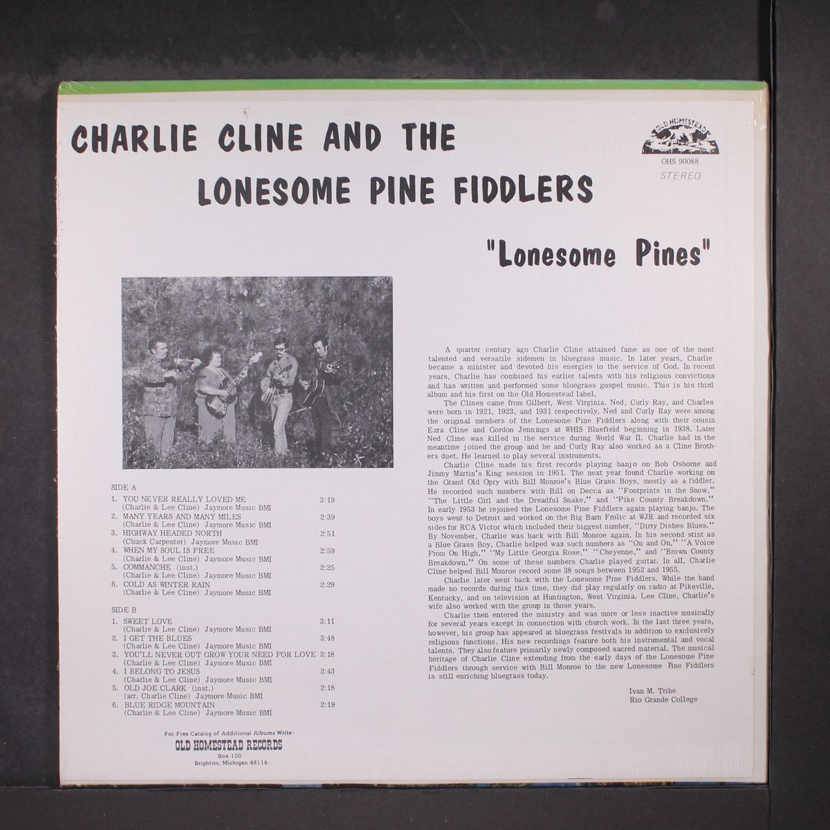 lonesome pines by CHARLIE CLINE & LONESOME PINE FIDDLERS