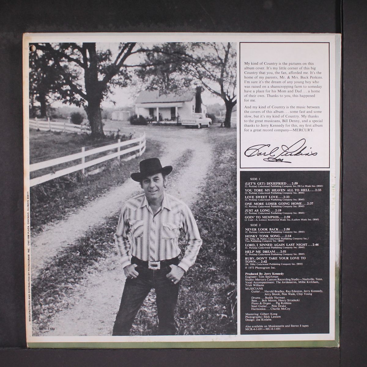 my kind of country by CARL PERKINS