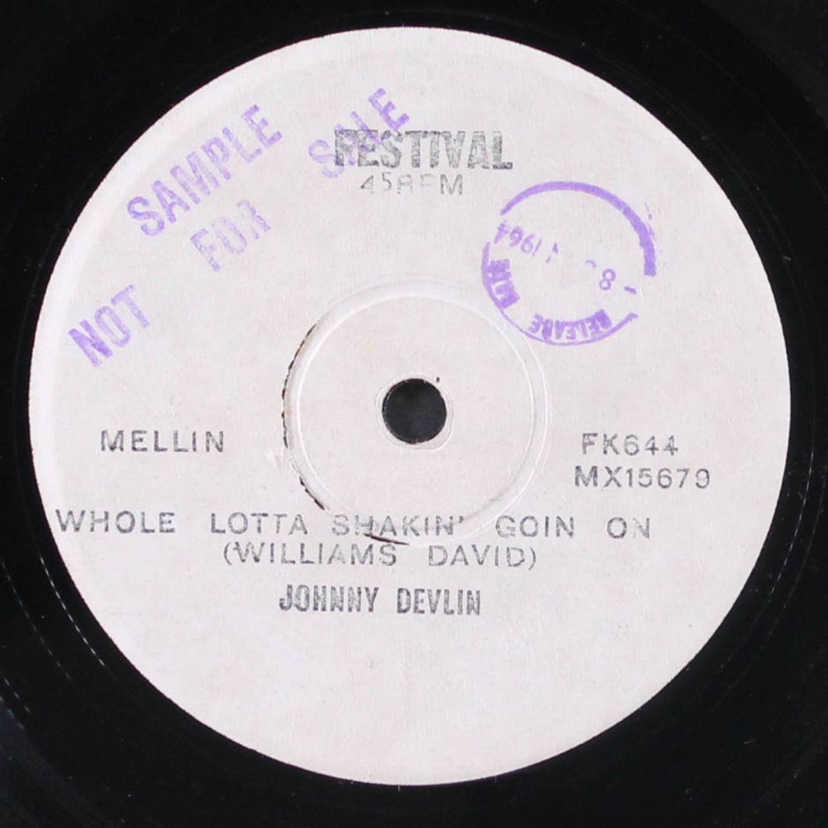 whole lotta shakin' goin on by JOHNNY DEVLIN