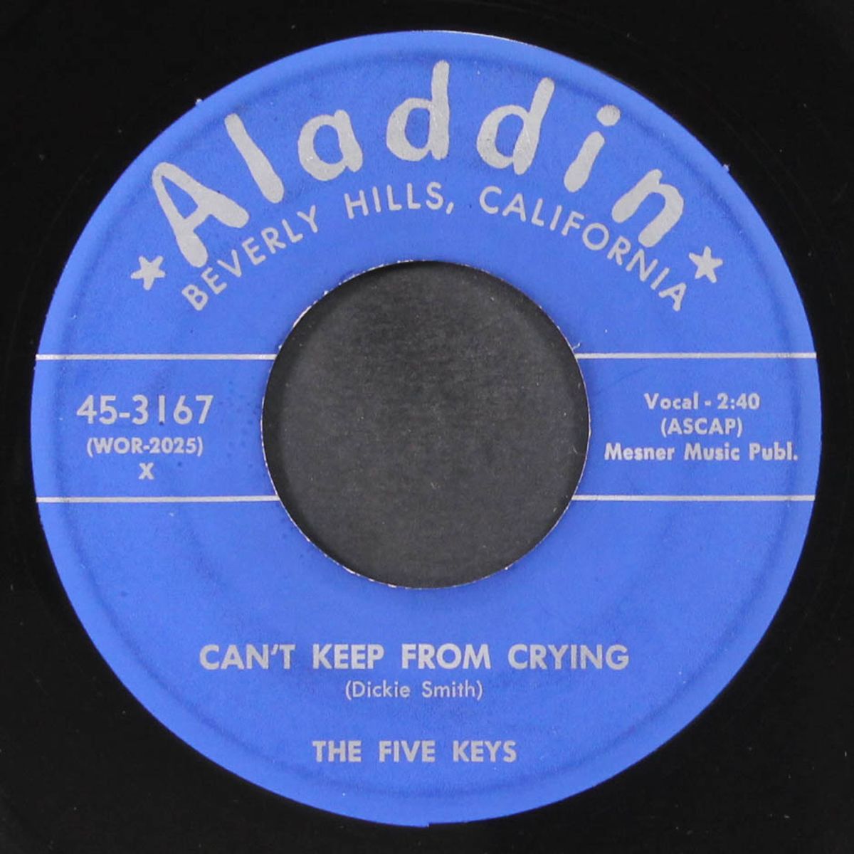 can't keep from crying / come go my bail, louise by FIVE KEYS