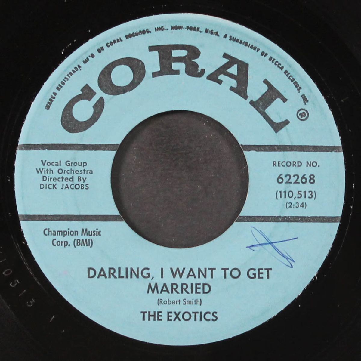 darling, i want to get married / that's my desire by EXOTICS