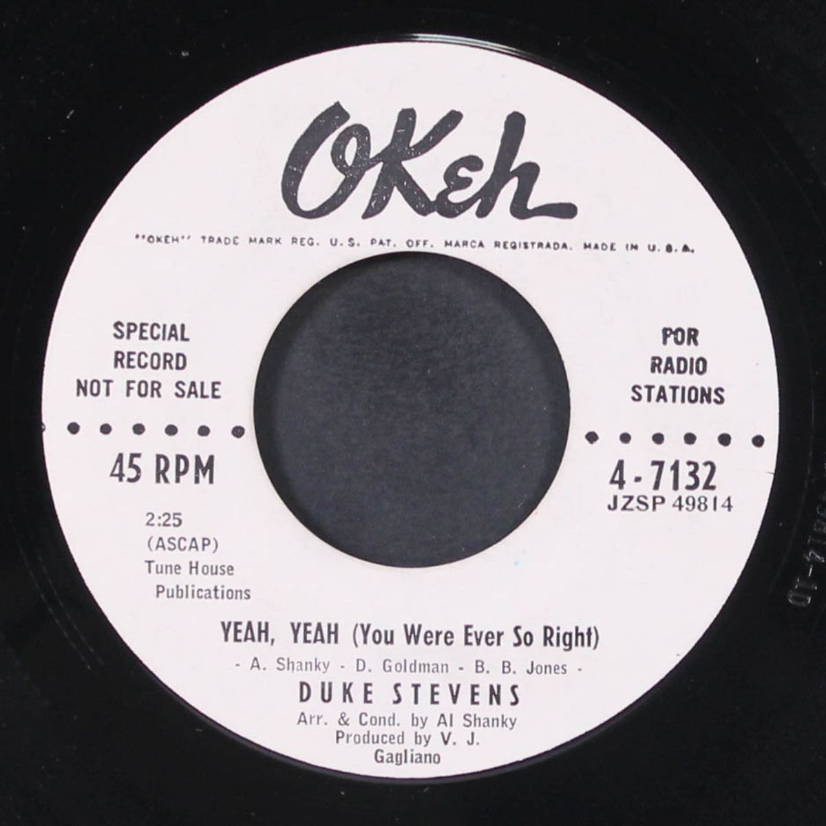 won't you say yes! / yeah, yeah by DUKE STEVENS