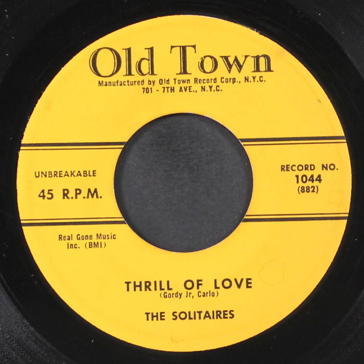 i really love you so / thrill of love by SOLITAIRES
