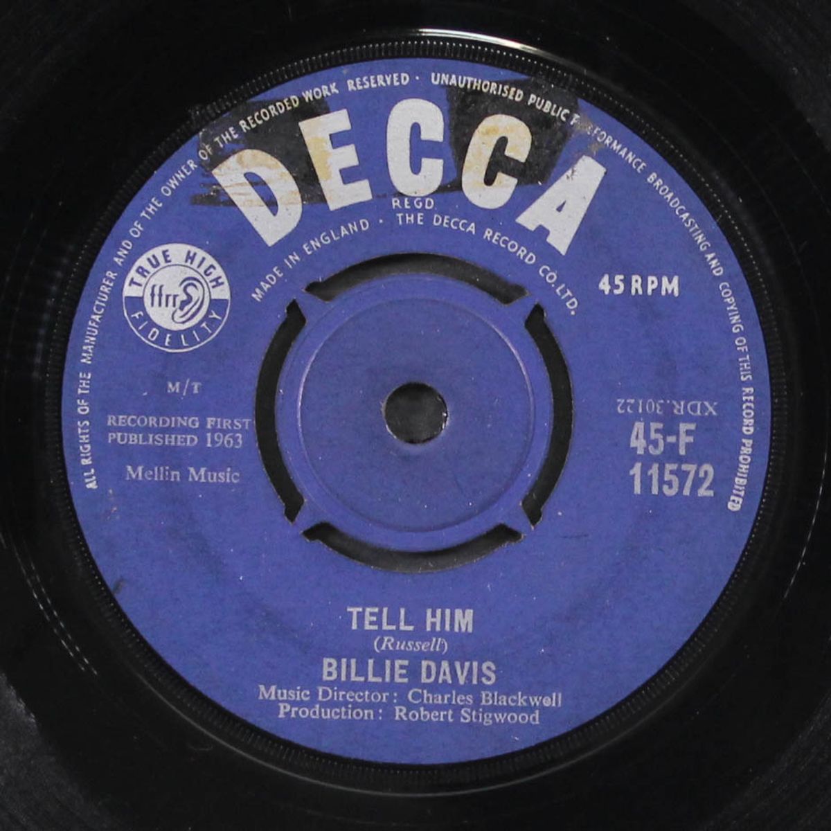 tell him / i'm thankful by BILLIE DAVIS