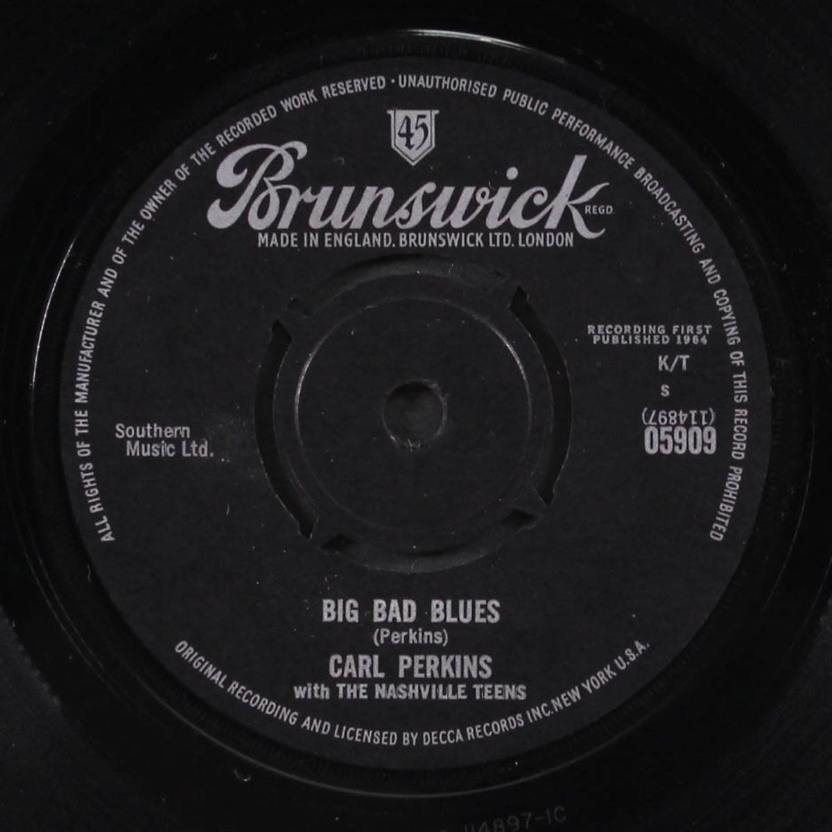 big bad blues / lonely heart by CARL PERKINS