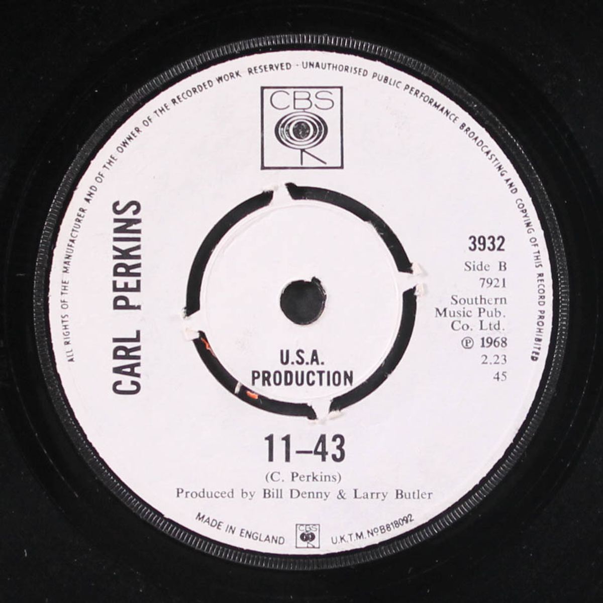 restless / 11-43 by CARL PERKINS