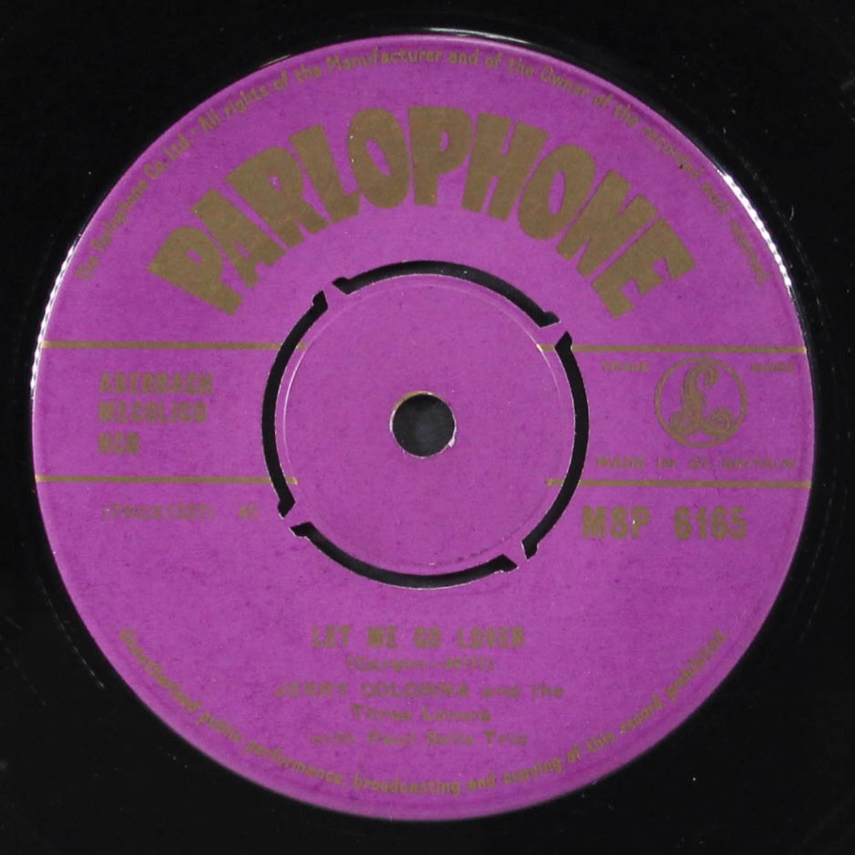 let me go lover / i want to love you cara mia by JERRY COLONNA