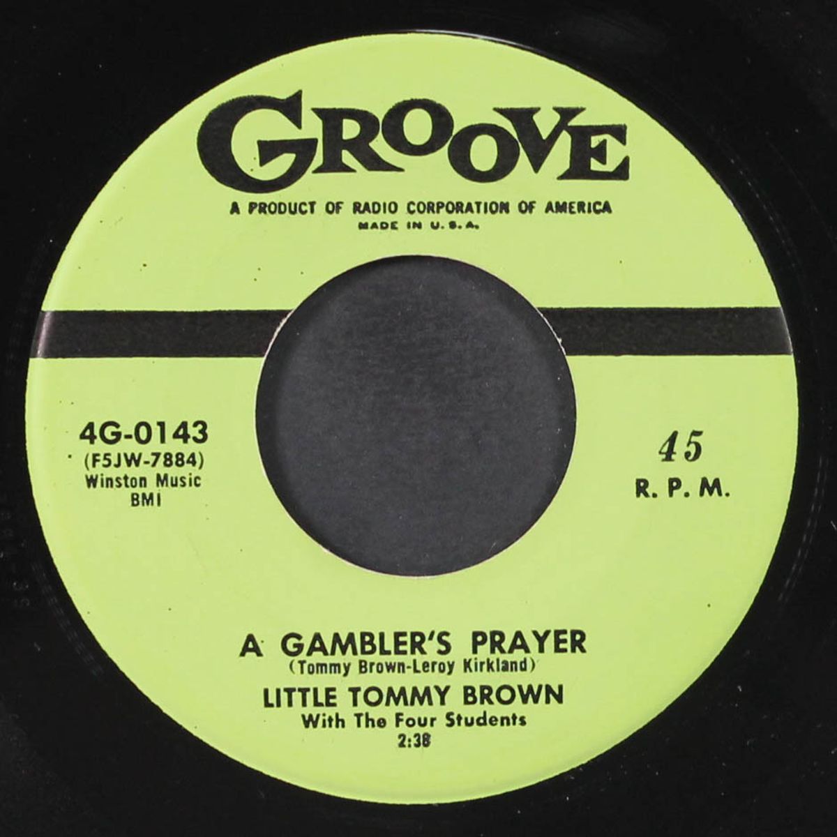 the thrill is gone / a gambler's prayer by LITTLE TOMMY BROWN