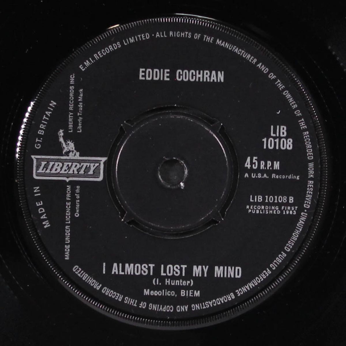 i almost lost my mind / drive in show by EDDIE COCHRAN