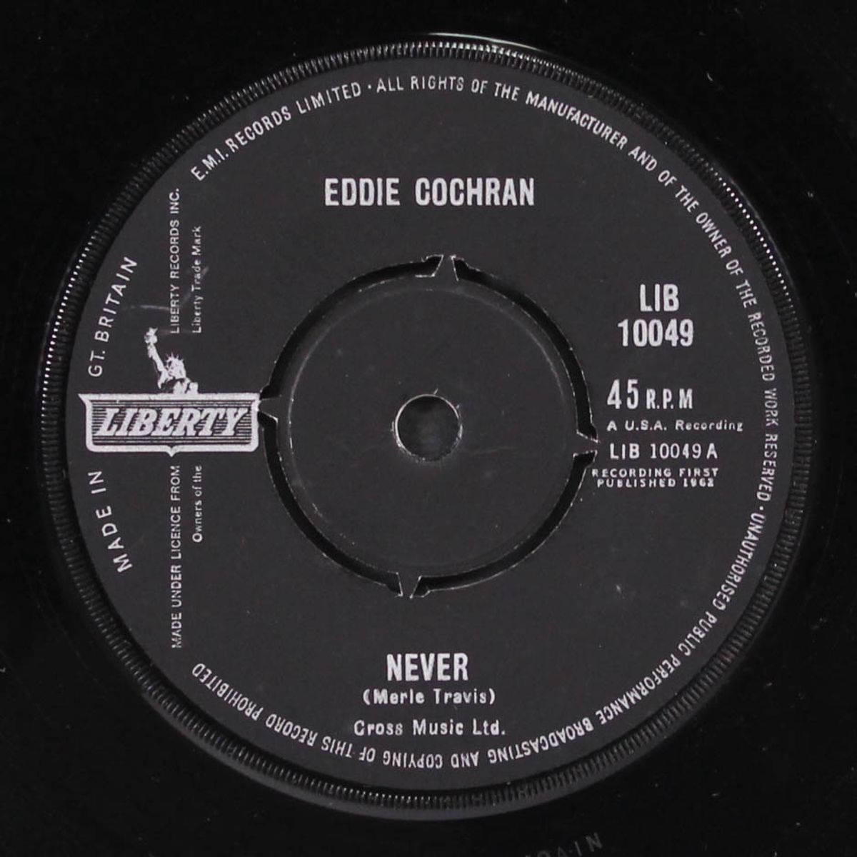 never / think of me by EDDIE COCHRAN